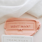 Will you be my groomsman groomsmen and best man set of 3 debosser and cutters