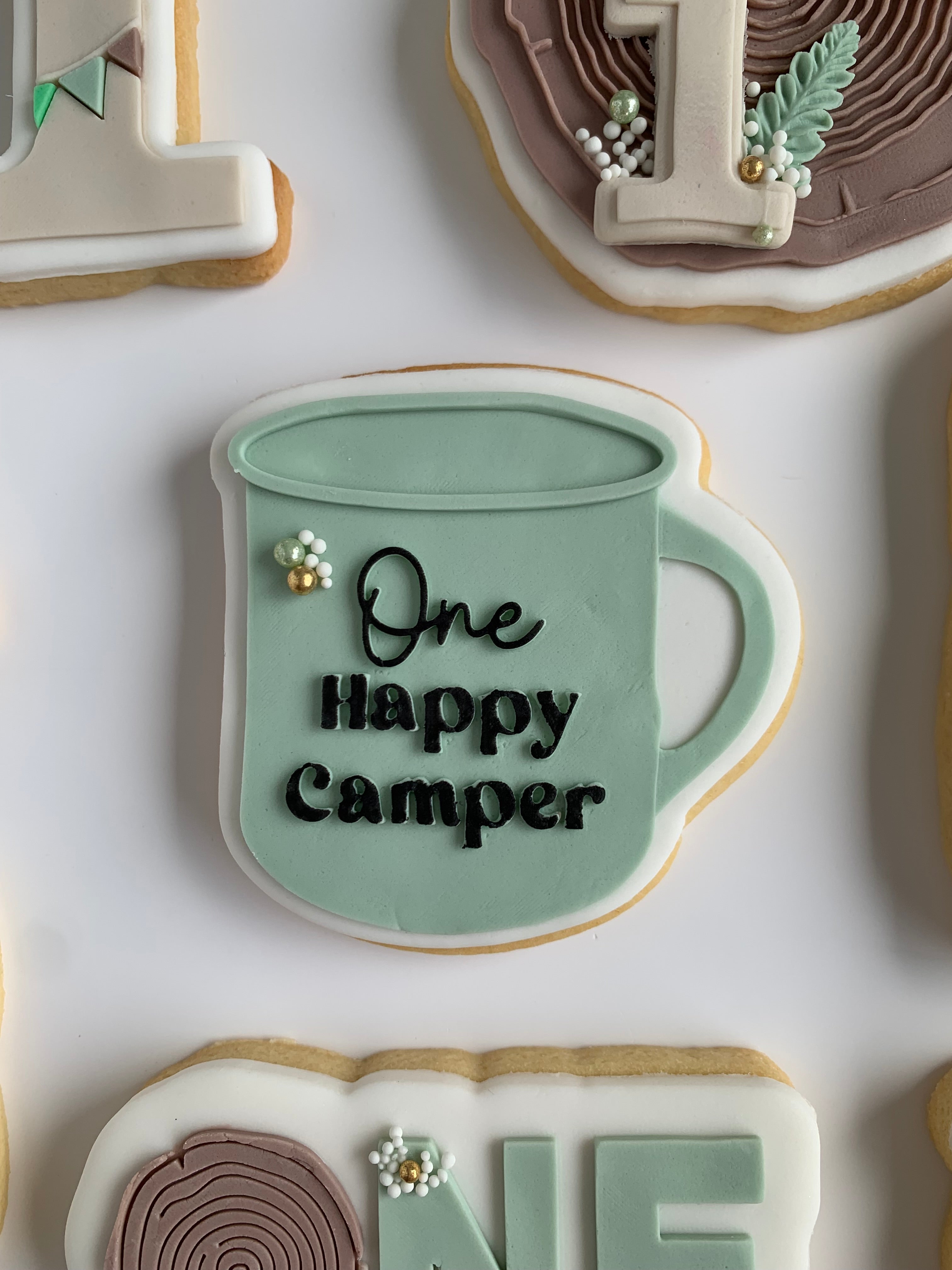One happy camper mug stamp and cutter