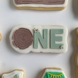 ONE with wooden stump ’o’ stamp and cutter