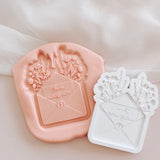 Floral envelope “you’re cordially invited” debosser and cutter