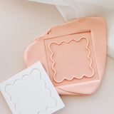 Square wavy border pop debosser