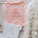 Hot Cross Bunnies Set of 2 stamps and cutters