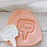 Plant tag ’one’ debosser and cutter