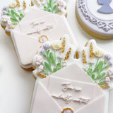 Floral envelope “you’re cordially invited” debosser and cutter