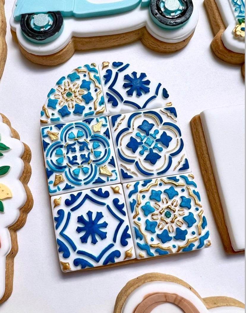 Mini tile set of 4 debosser set