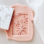 Palm tree perspective silhouette debosser and cutter