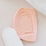 Border pop wavy arch with garland space stamp and cutter