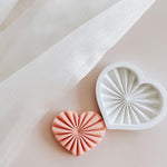 Abstract heart set of 3 hearts and cutters