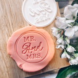 Mr and Mrs Cookie Stamp Fondant Embosser