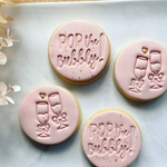 Pop the Bubbly Cookie Stamp Embosser Celebrations