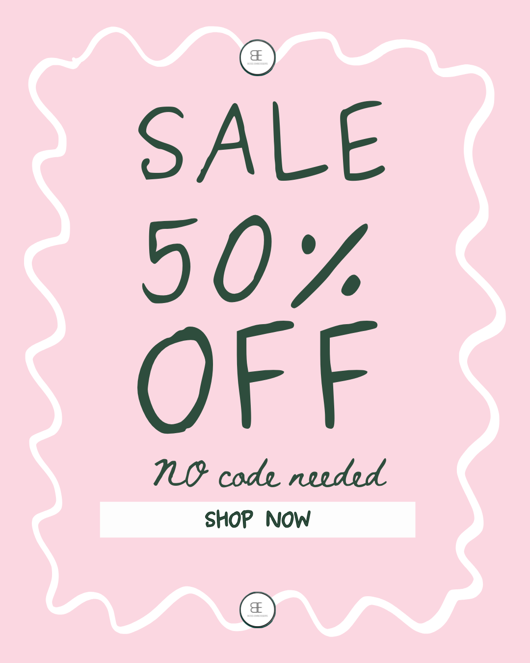 50% OFF SALE