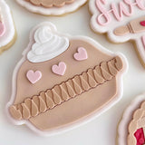 Heart & cream pie stamp and cutter