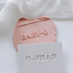 Baby Q BBQ font stamp and cutter