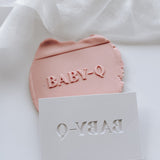 Baby Q BBQ font stamp and cutter