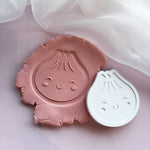 Cute dumpling with smile debosser and cutter