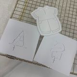 Odd Bunch- A & S rosary bead plate & older design baptism outfit