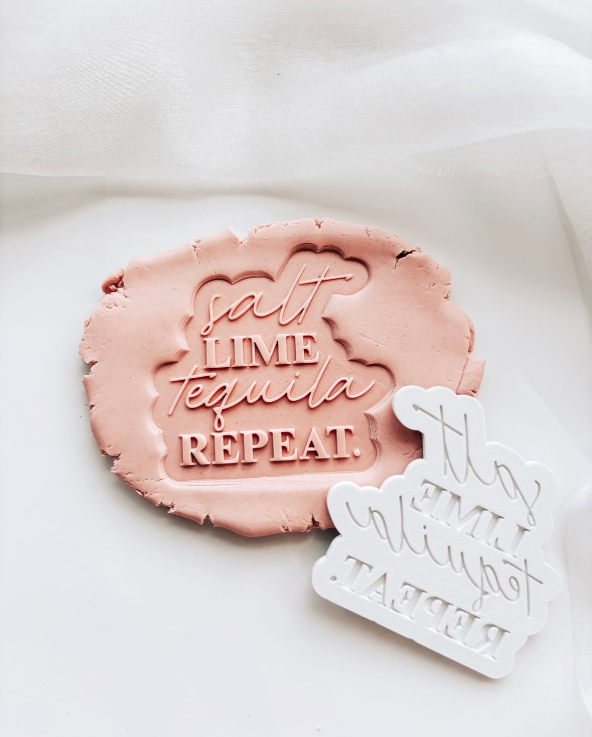 Salt lime tequila repeat stamp and cutters set