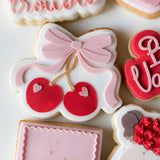 Cherries with double bow stamp and cutter