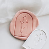 Female Devil Silhouette in arch stamp and cutter
