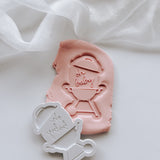 Oh baby Baby Q BBQ webber stamp and cutter