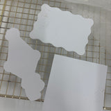 Odd Bunch- vintage party hat, wavy square & wavy rectangle