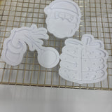 Odd Bunch- grinch hands, santa head & cookie stack