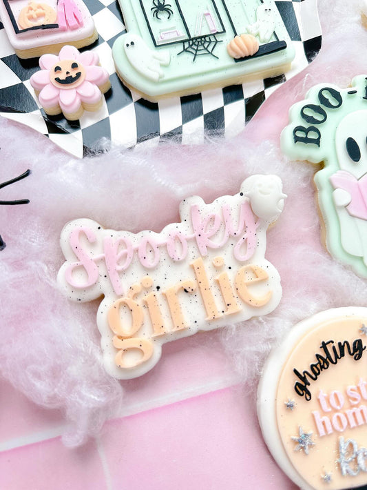 Spooky girlie stamp and cutter