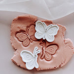 Beautiful mini Butterfly set of 2 Cookie Stamp