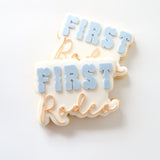 New First rodeo font stamp and cutter