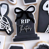 R.I.P Thirties tombstone stamp and cutter