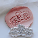 Set of 3 Hibiscus debosser and cutter