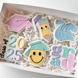 New flowing graduation gown stamp & cutter