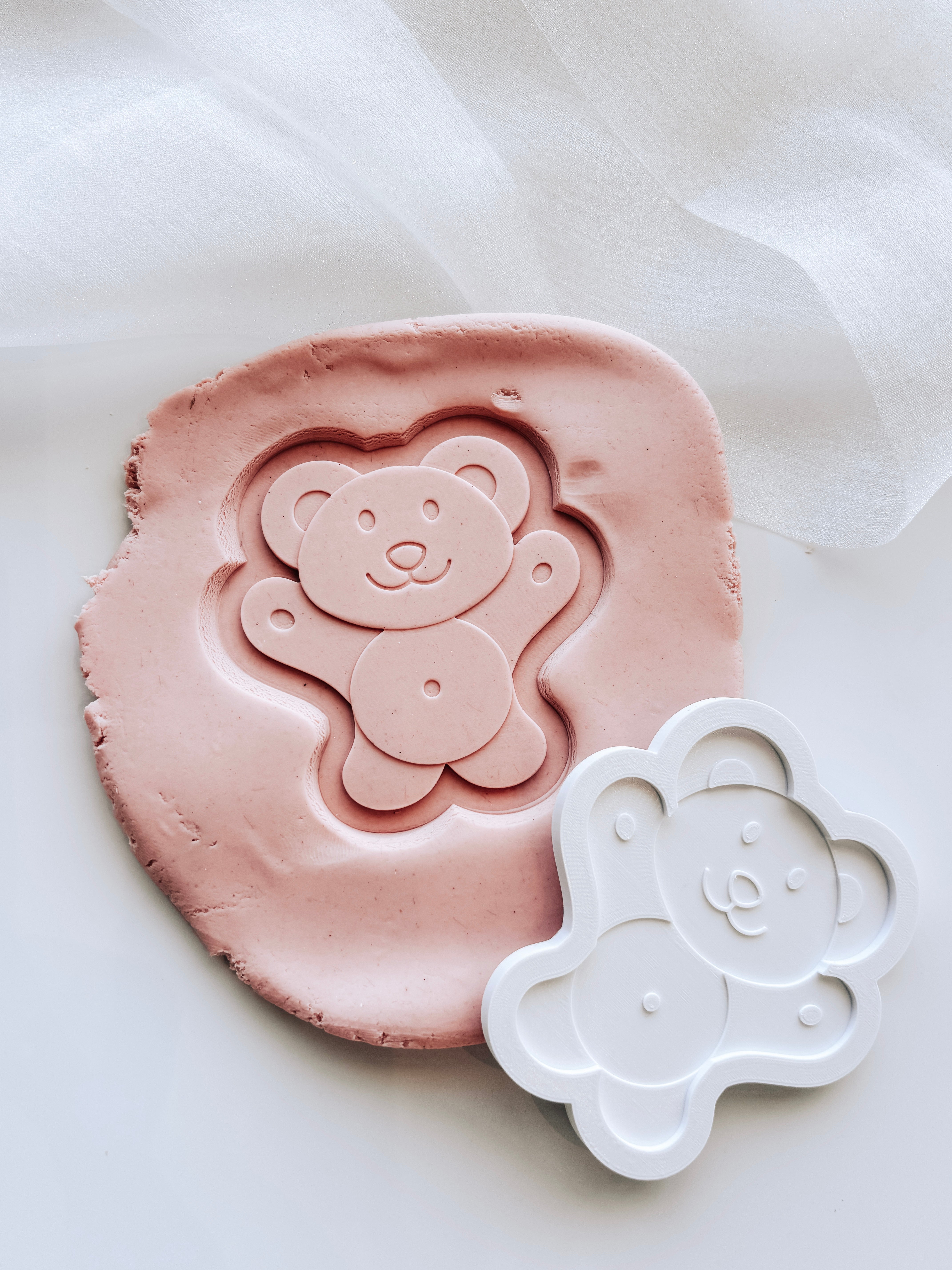 Tiny Teddy Standard Sized Stamp and Cutter