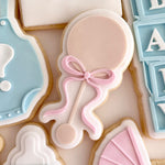 New rattle with dainty bow stamp & cutter
