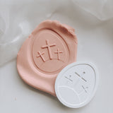 Trio of crosses in egg stamp and cutter