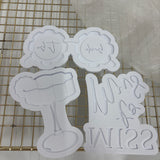 Odd Bunch- wavy glass, bride to be daisy glasses & miss to mrs