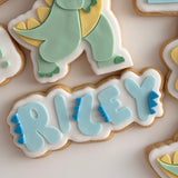 Dinosaur themed name Personalised stamp and cutter