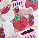One with strawberry "o" debosser and cutter
