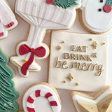 NEW Eat, drink and be merry debosser