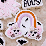 Halloween abstract rainbow stamp and cutter