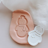 Cute Snowman Debosser stamp and cutter