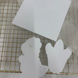 Odd Bunch- t-rex, dinosaur pattern plate & foot print