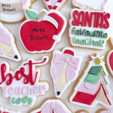 Apple with santa hat debosser and cutter