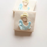 Set of 3 princesses silhouette plates