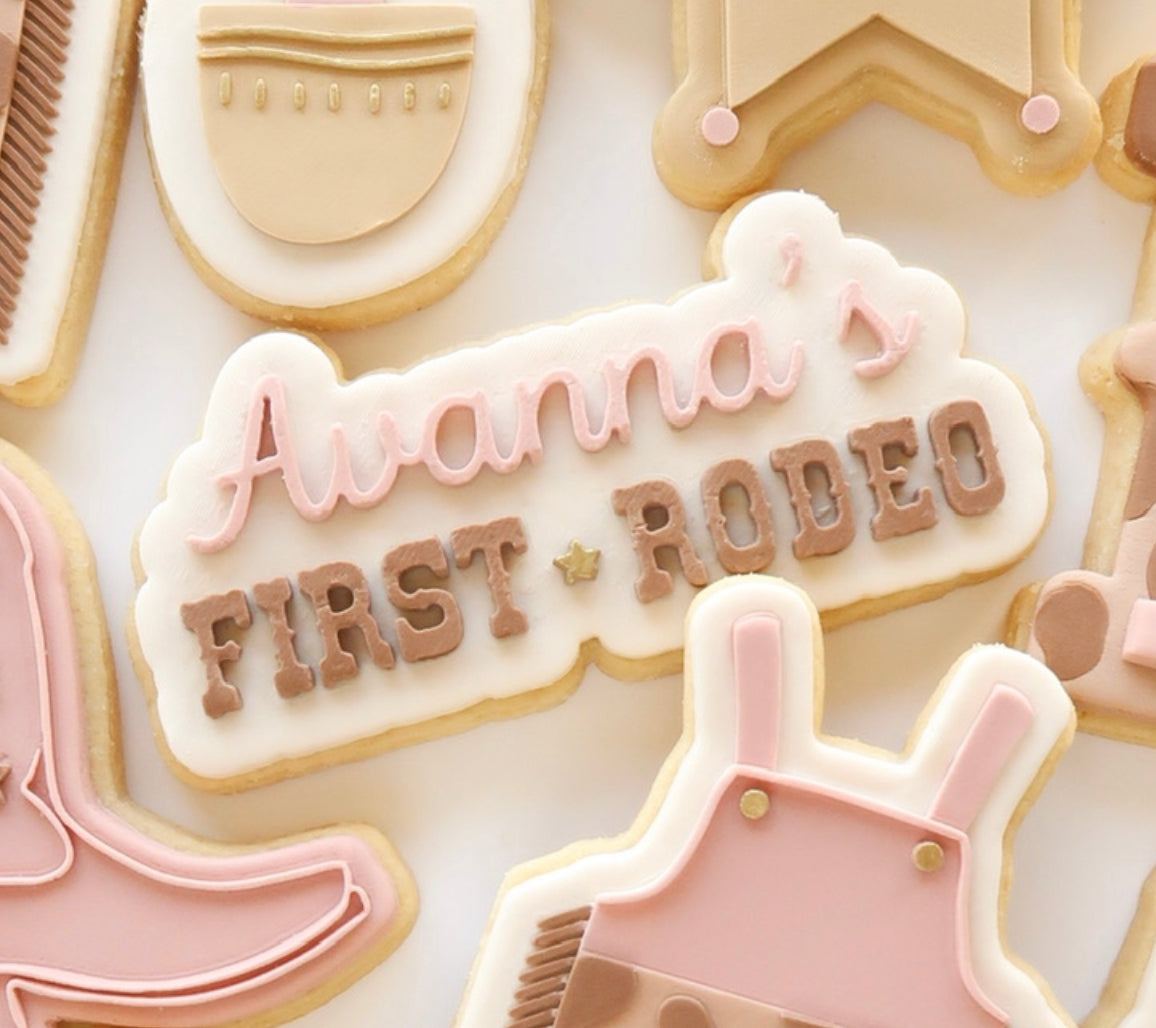 ___ First rodeo personalised stamp