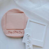 NEW Blank Polaroid  Stamp and Cutter with matching mini embossers
