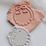 Friendship bracelet with bow personalised debosser and cutter