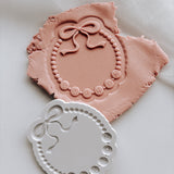 Friendship bracelet with bow personalised debosser and cutter
