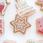 Gingerbread snowflake debosser and cutter