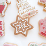 Gingerbread snowflake debosser and cutter